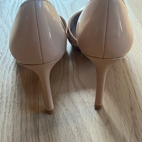 Stuart Weitzman Nude Patent Stiletto Pumps Size 7 - Picture 3 of 14